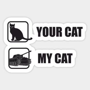 Your Cat and My Cat Pz-V Panther Sticker